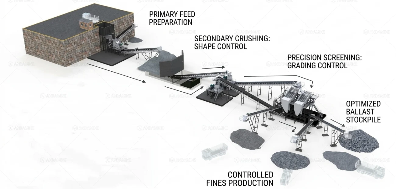 Aggregate Processing Shapes Railway Ballast Quality