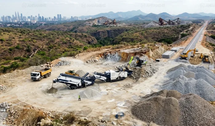 Near-Site Aggregate Production for Remote Projects