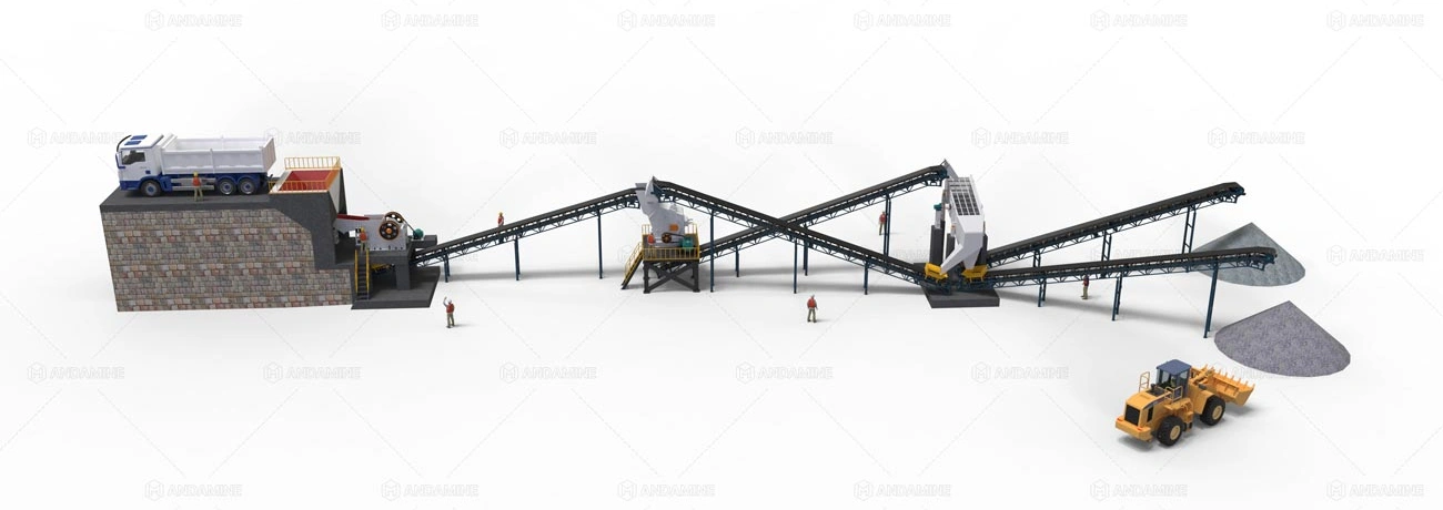 stationary concrete crushing plant for long-term projects